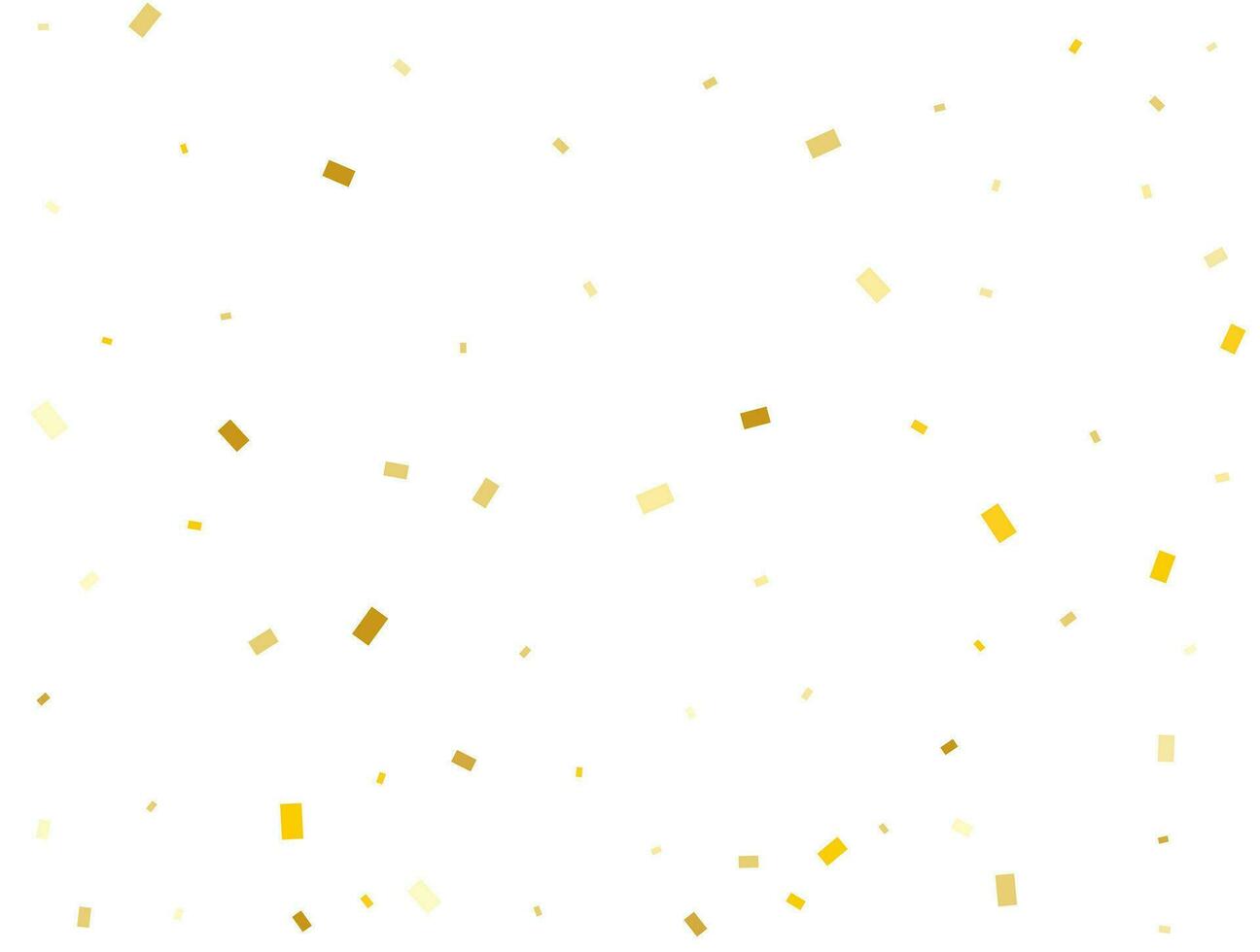 gouden rechthoeken confetti achtergrond. vector illustratie