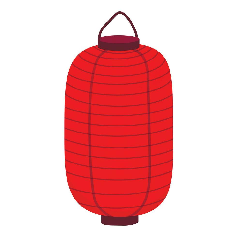 Chinese lantaarn vector voorraad illustratie. rood papier lantaarn. traditioneel Chinese lamp. geïsoleerd Aan een wit achtergrond.