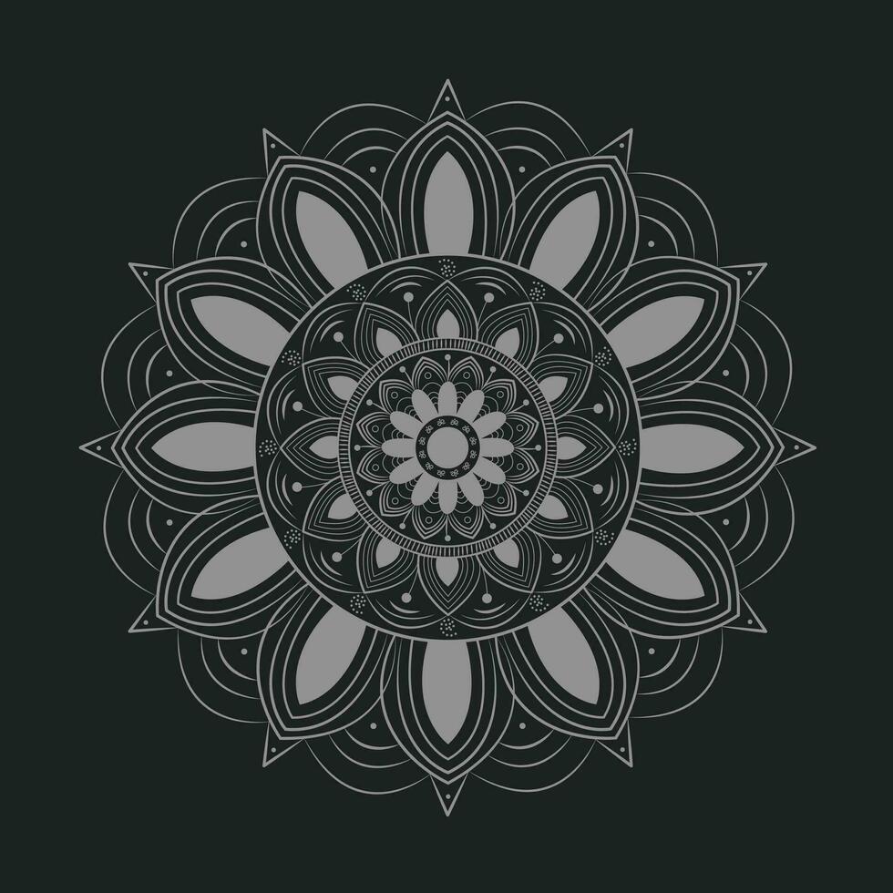 abstract spiraal mandala stijl gemakkelijk achtergrond. vector