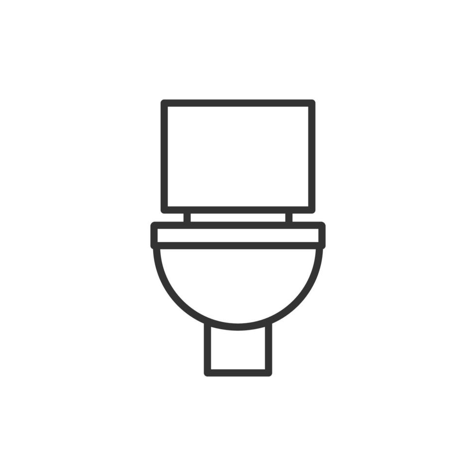 toiletpot geïsoleerde vector icon