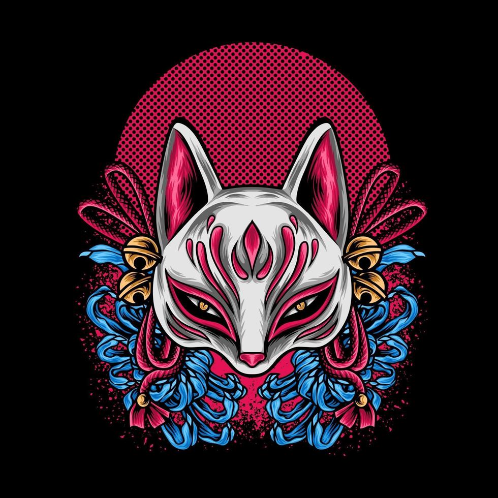 de kitsune japan-cultuur vector