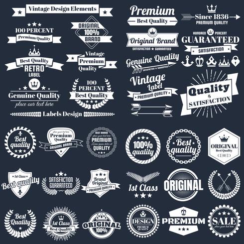 Vintage Retro Vector Logo voor banner