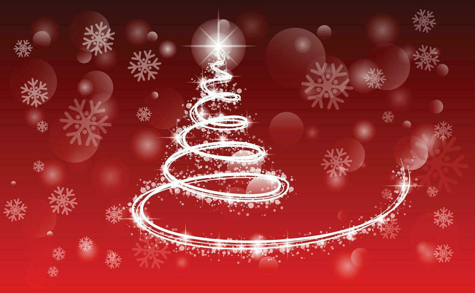 magie Kerstmis boom met fonkeling en wit stof Aan elegant wijnoogst achtergrond. vrolijk Kerstmis en gelukkig nieuw jaar groet kaart. vector illustratie. eps 10.