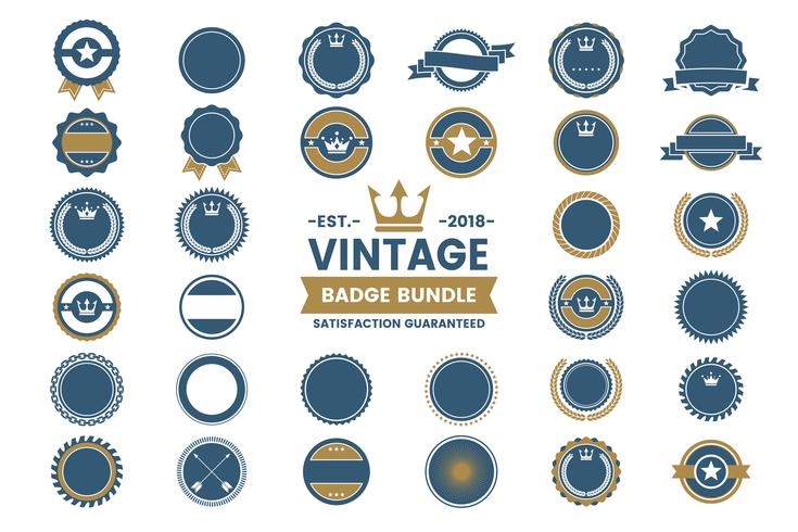 Vintage Retro Vector Logo voor banner