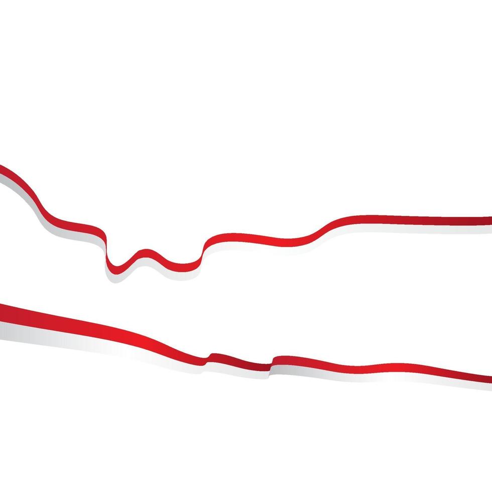 indonesië vlag vectorillustratie vector