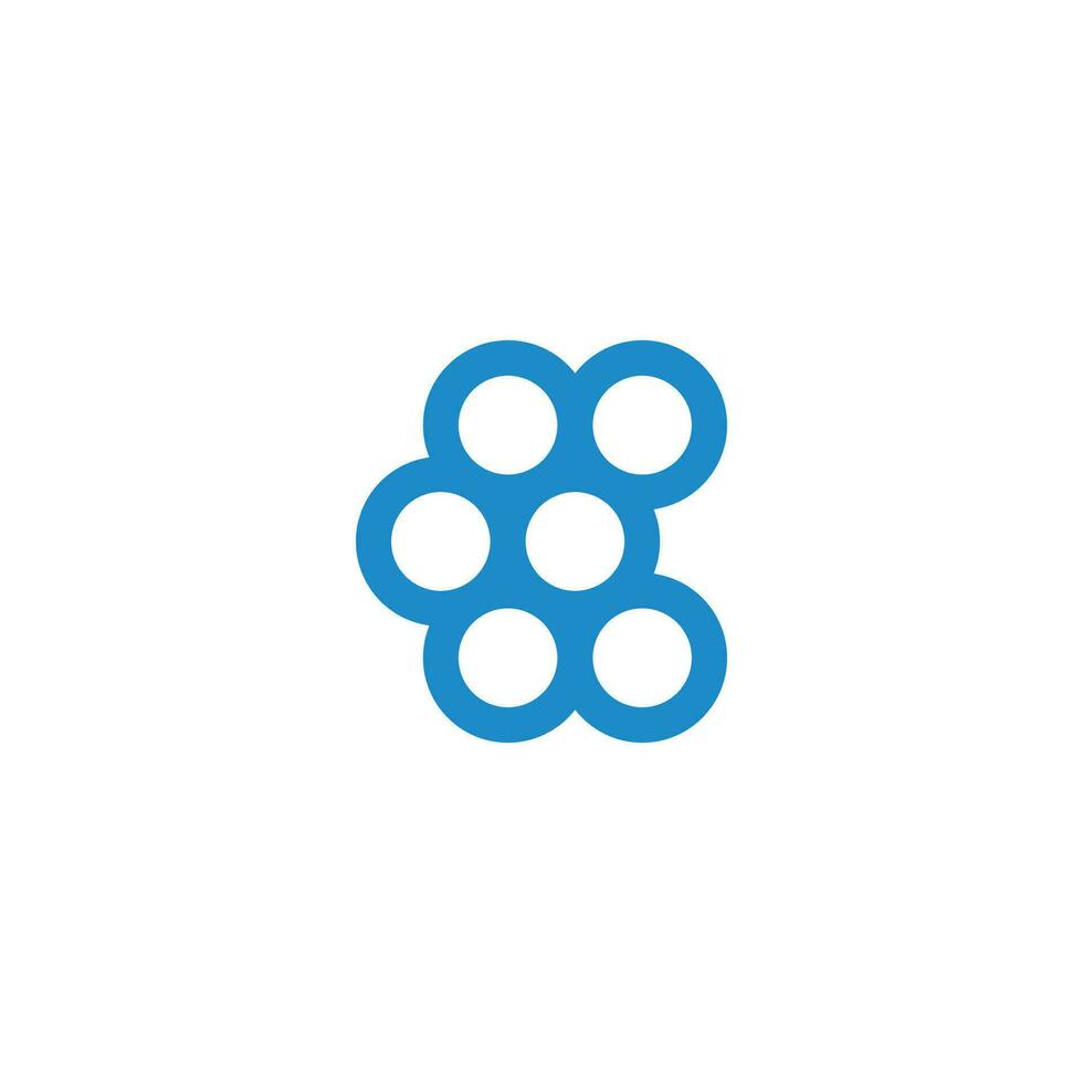 brief c dots bubbel logo vector