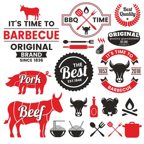 Restaurant Retro Vector Logo voor banner