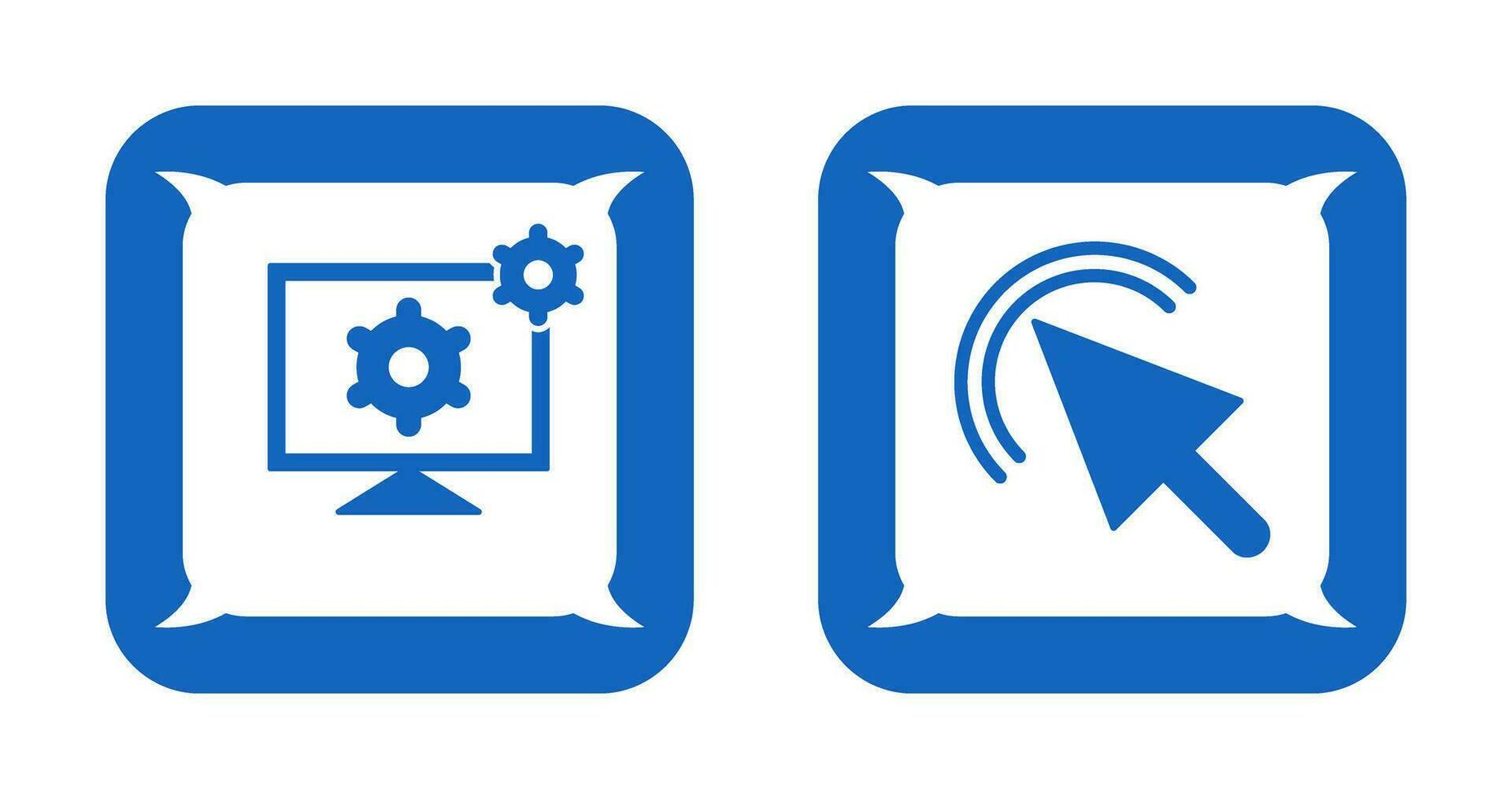 Klik en ontwikkeling gereedschap icoon vector