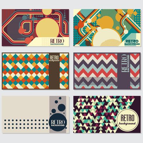 Oude retro vintage stijl achtergrond ontwerpsjabloon vector