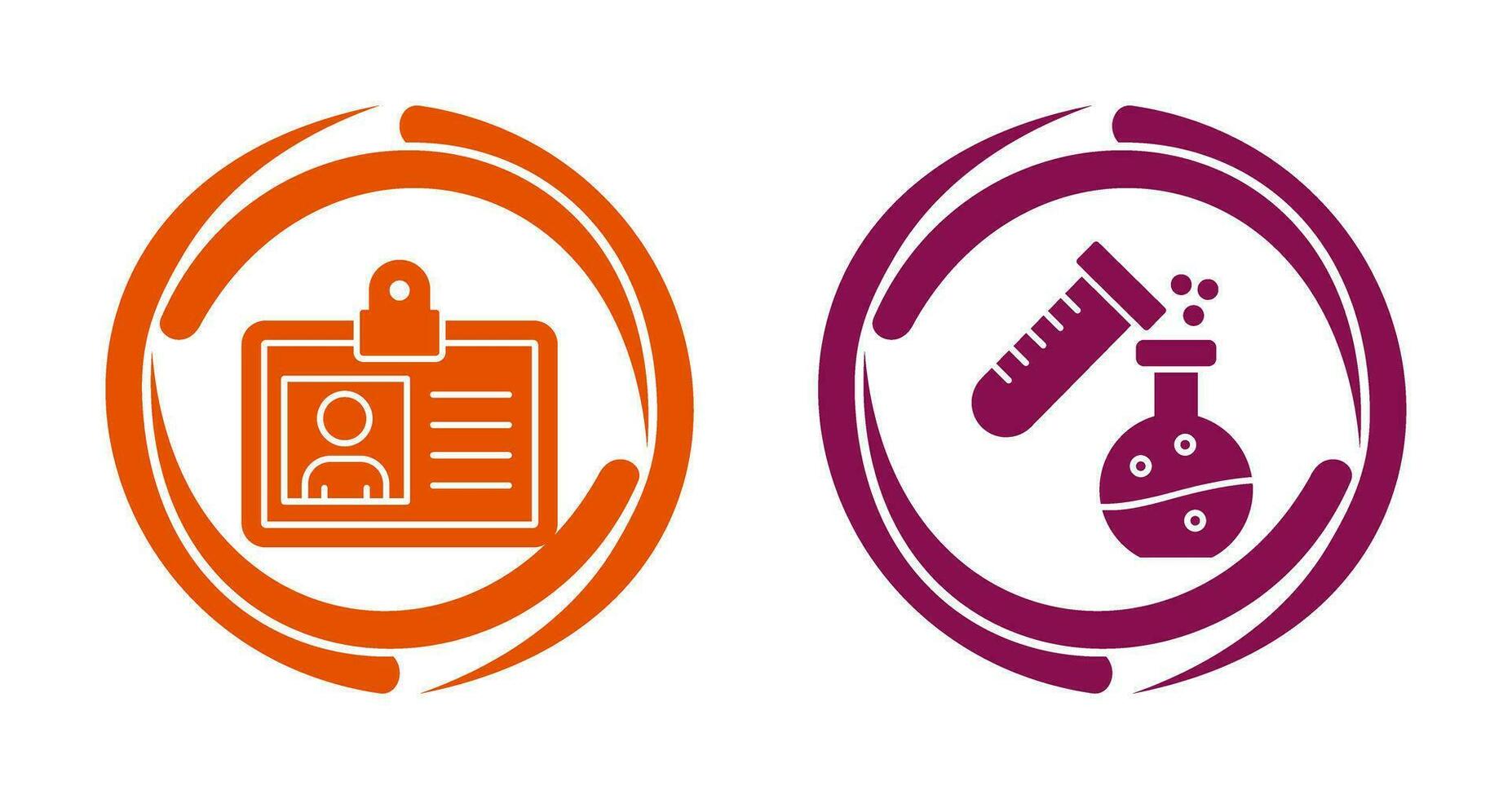 identiteit en laboratorium icoon vector