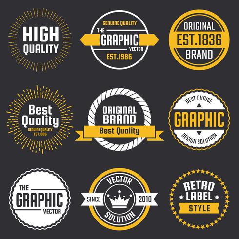 Vintage Retro Vector Logo voor banner