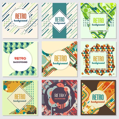 Oude retro vintage stijl achtergrond ontwerpsjabloon vector