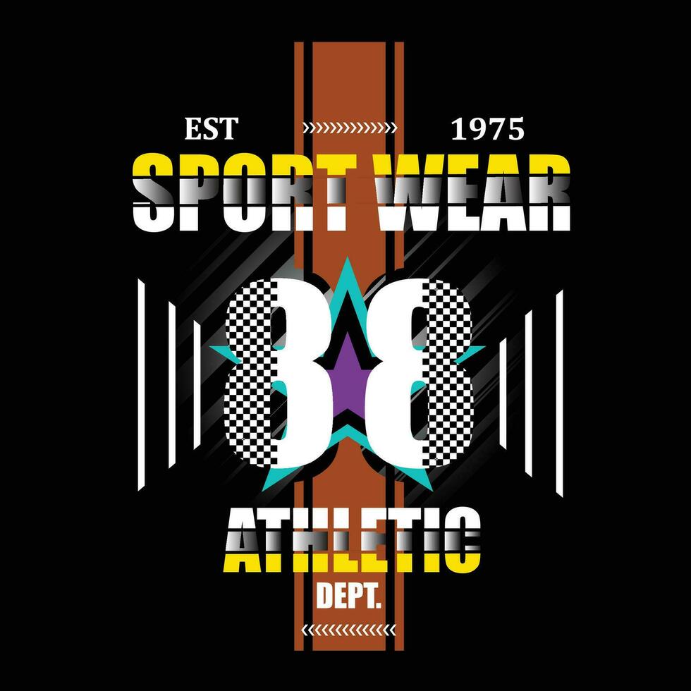 sport slijtage leuze tee grafisch typografie voor afdrukken t overhemd illustratie vector kunst