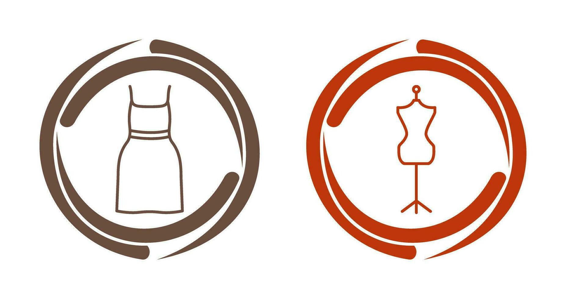 cocktail jurk en jurk houder icoon vector