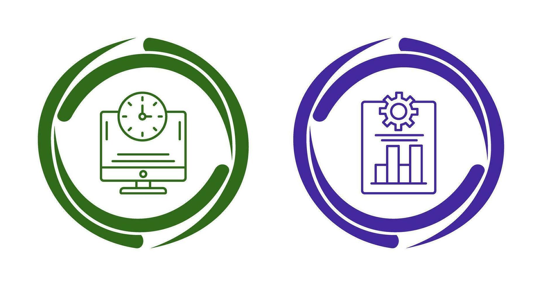 produktiviteit en online tijd icoon vector