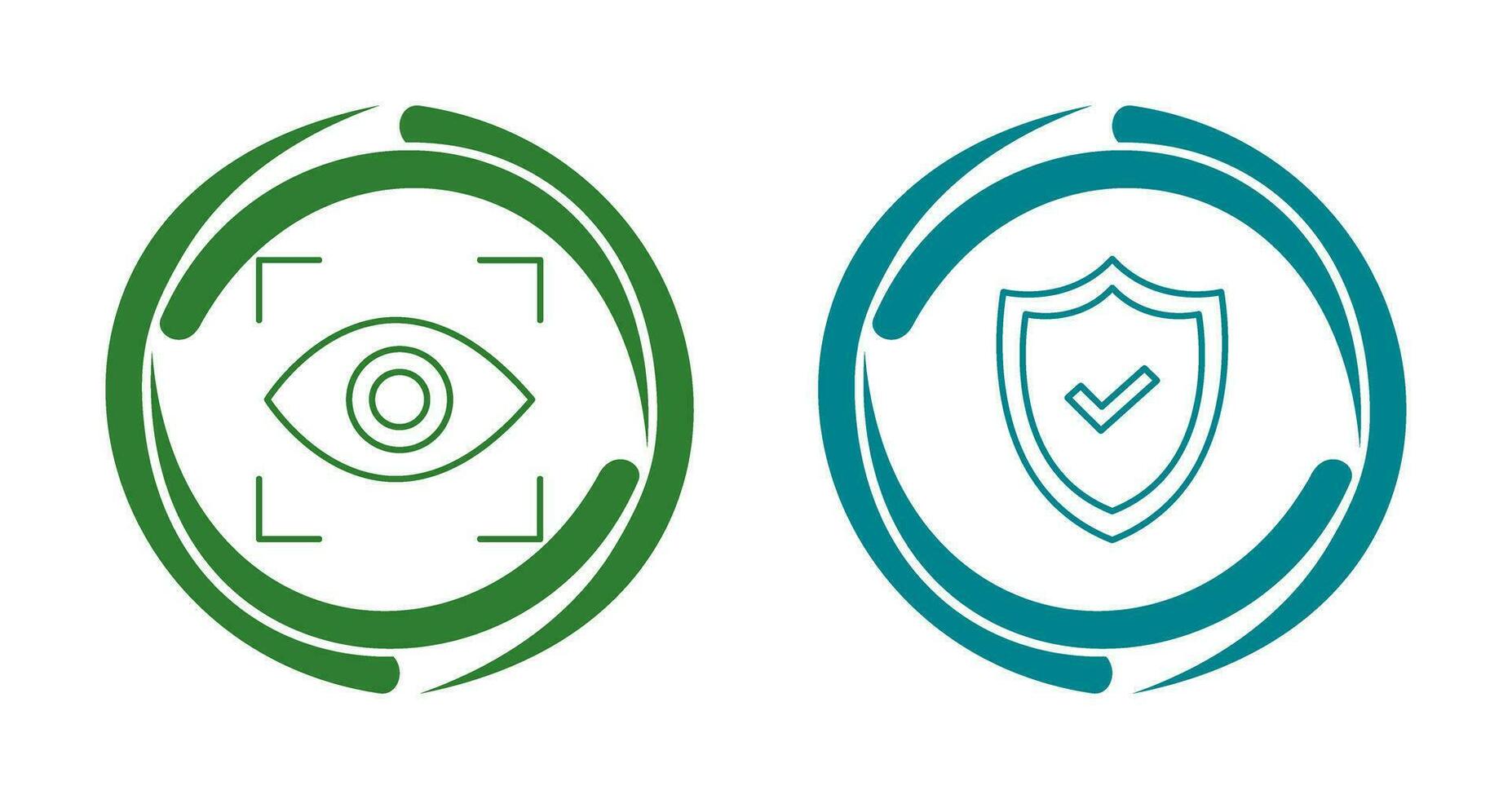 oog scannen en veiligheid icoon vector