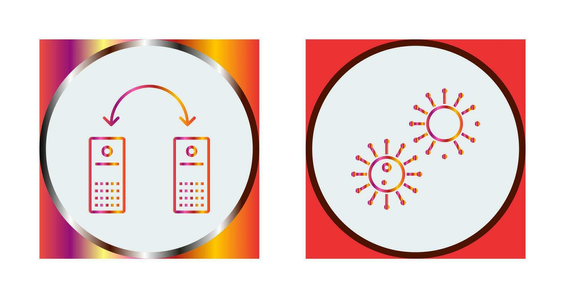 virus en netwerk bestanden icoon vector