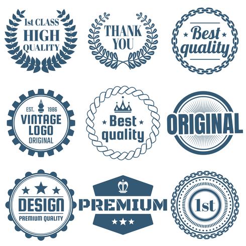 Vintage Retro Vector Logo voor banner