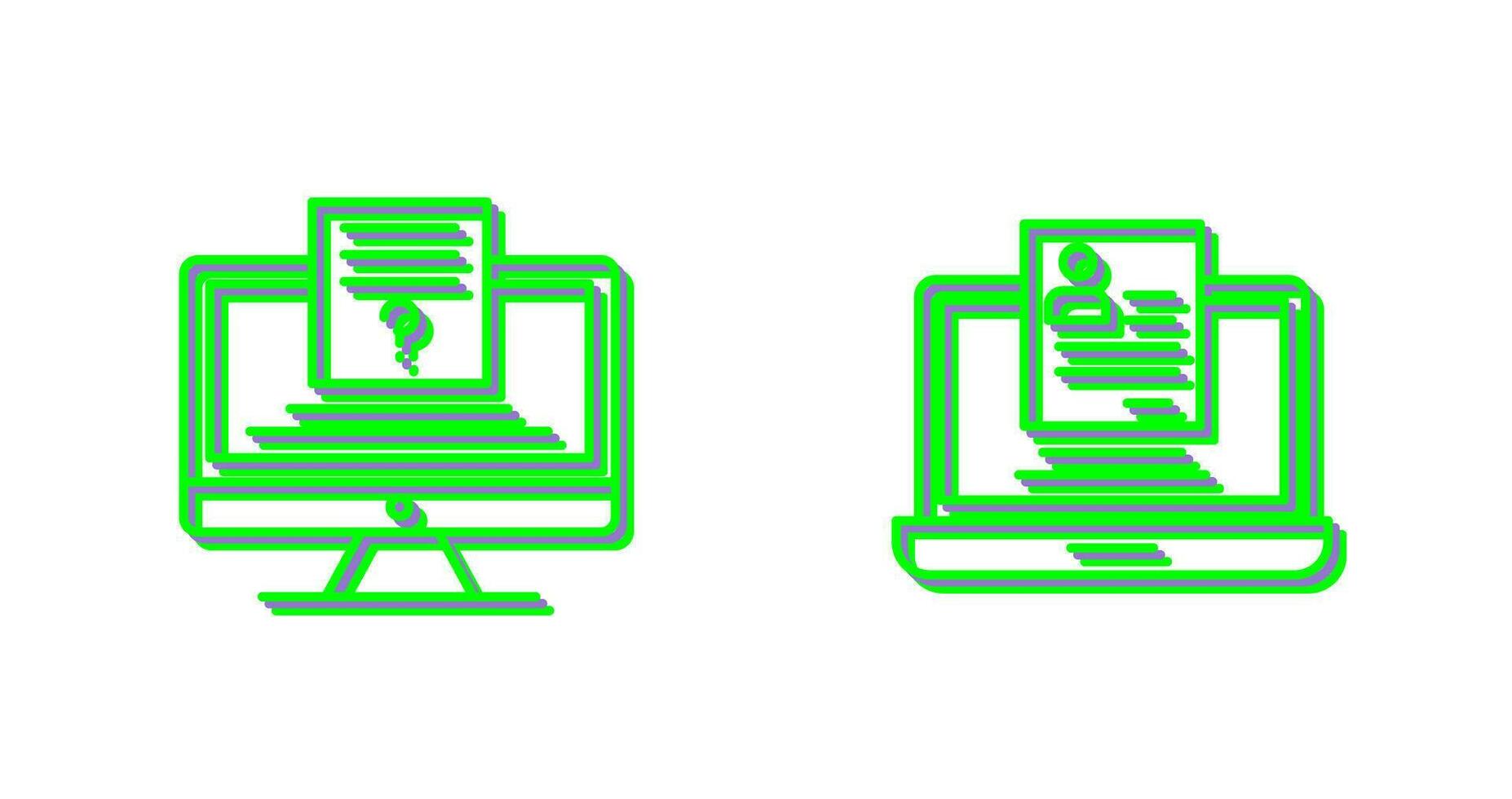 quiz en registratie icoon vector