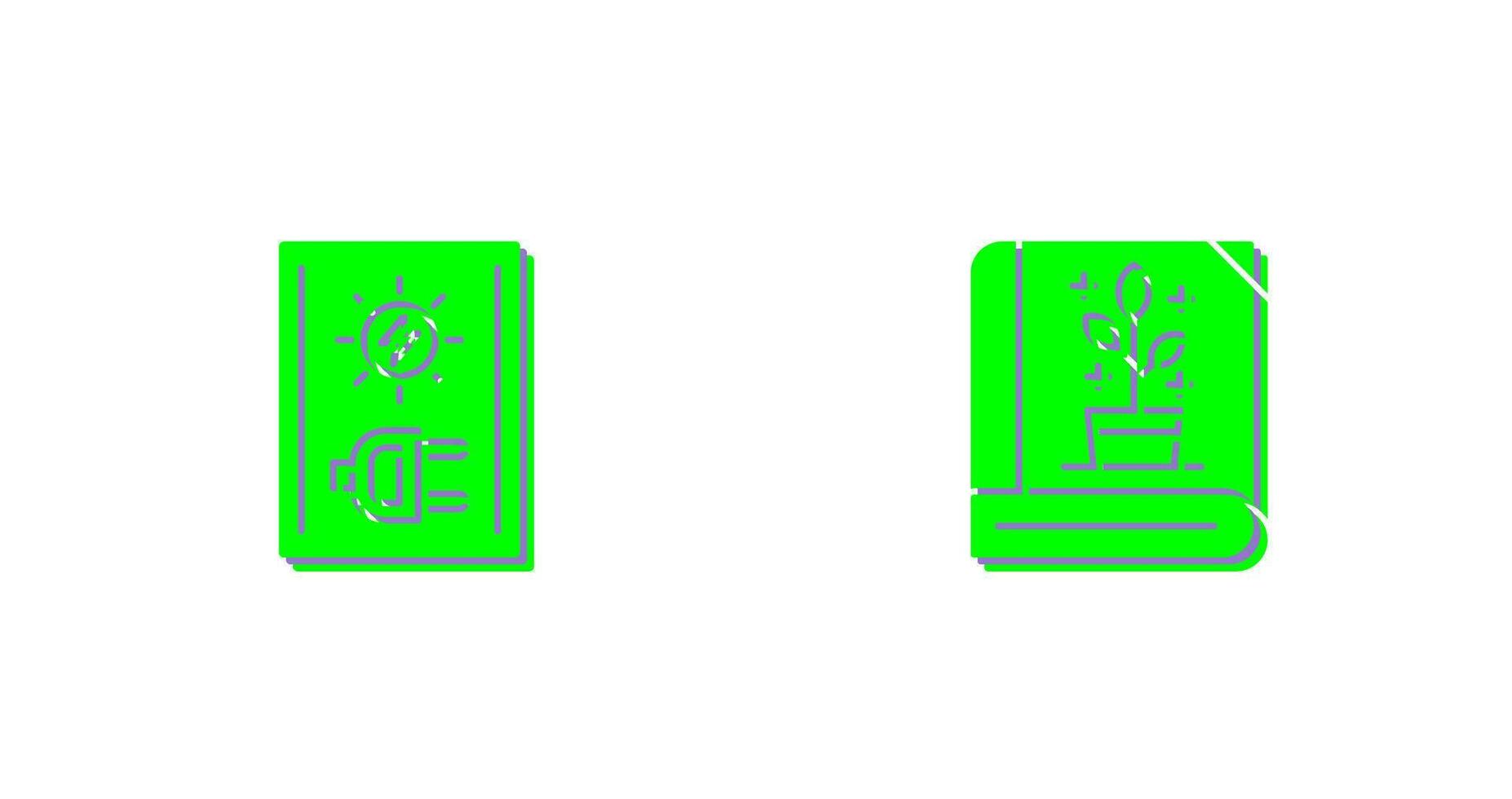 elektriciteit en botanisch icoon vector