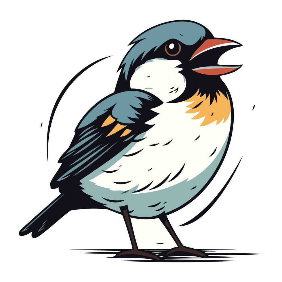 goudvink vogel. vector illustratie van een goudvink.