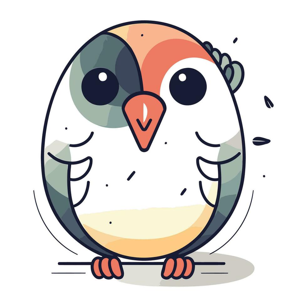 schattig tekenfilm pinguïn. vector illustratie van een schattig vogel.