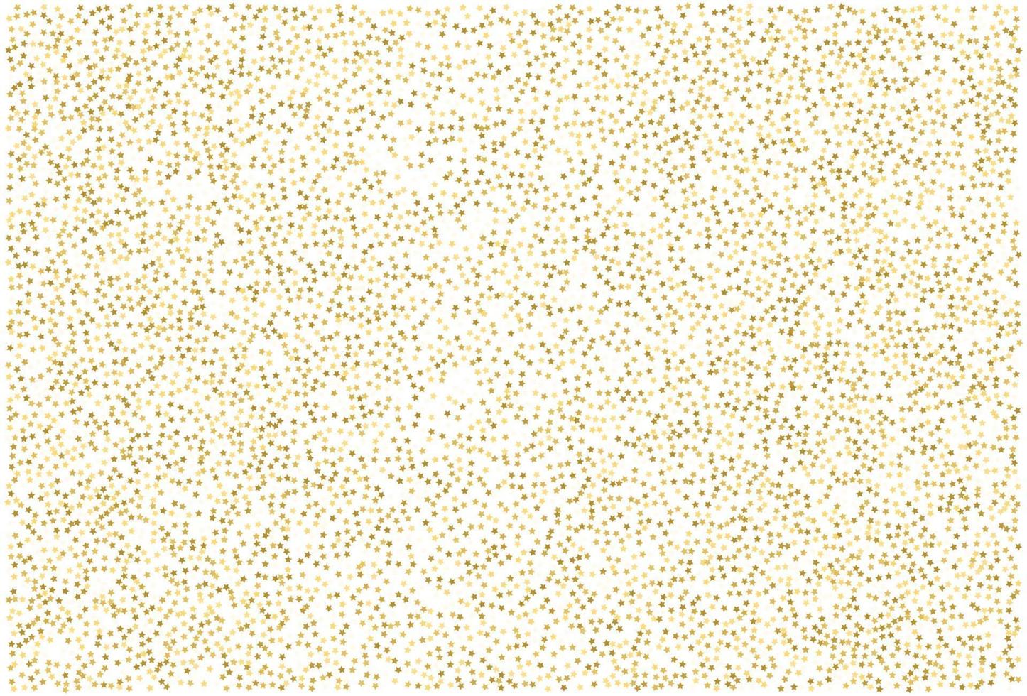 gouden glitter klassieke ster confetti achtergrond. vector