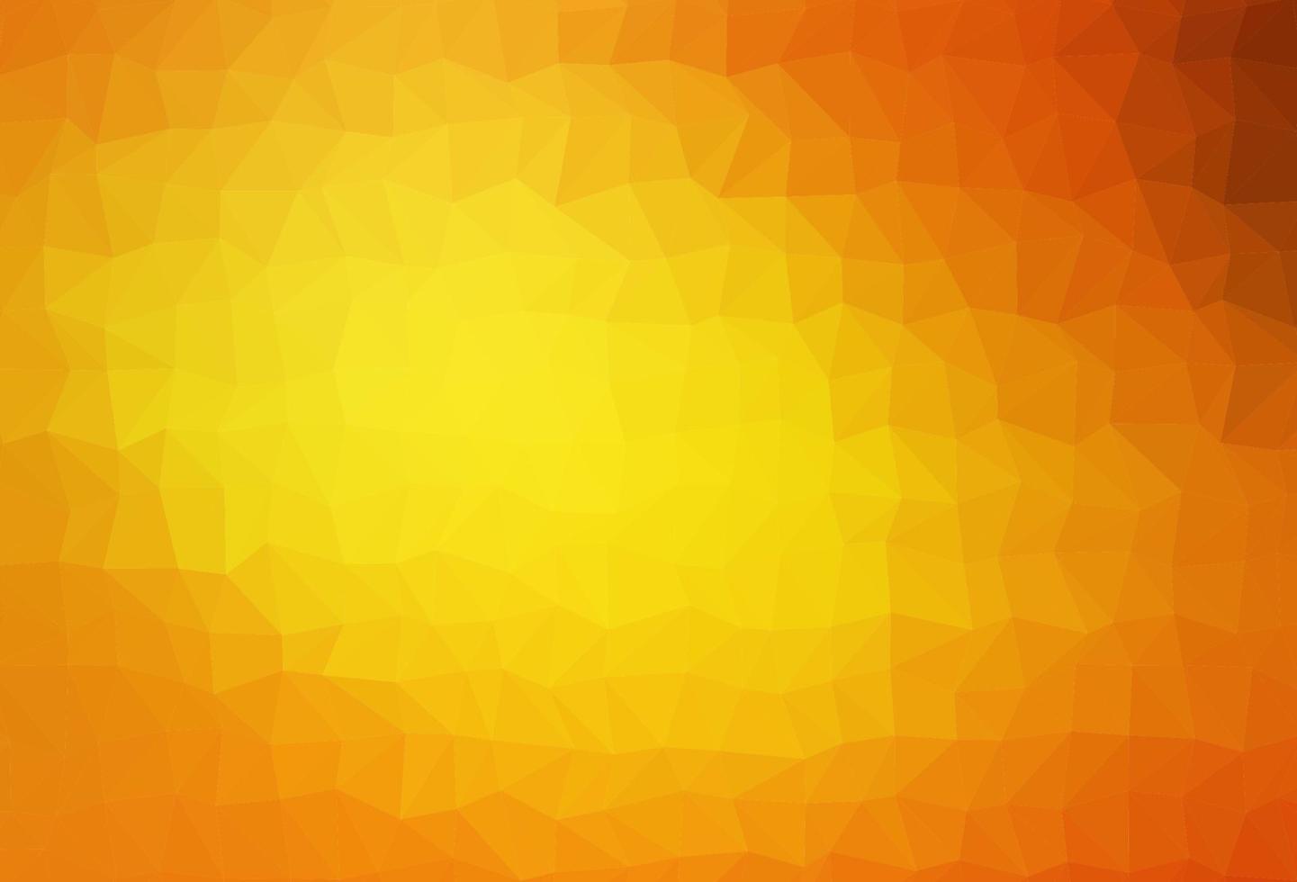 licht oranje vector glanzende driehoekige sjabloon.