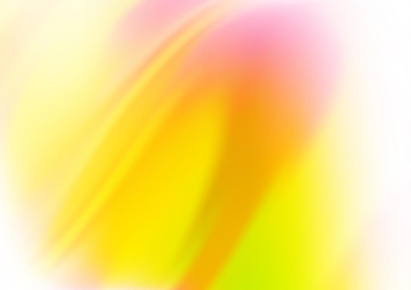 lichtroze, gele vectorachtergrond met gebogen linten. vector