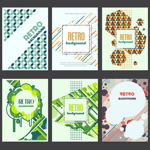 Oude retro vintage stijl achtergrond ontwerpsjabloon vector