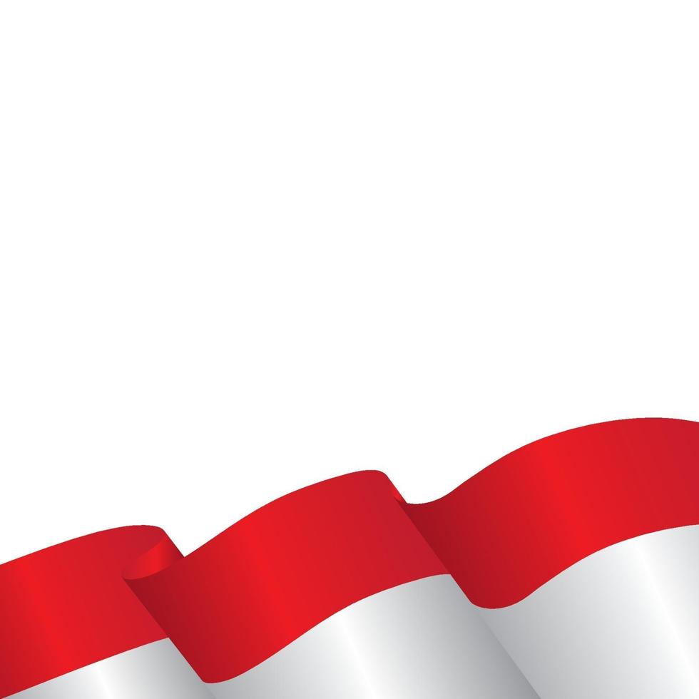 indonesië vlag vectorillustratie vector