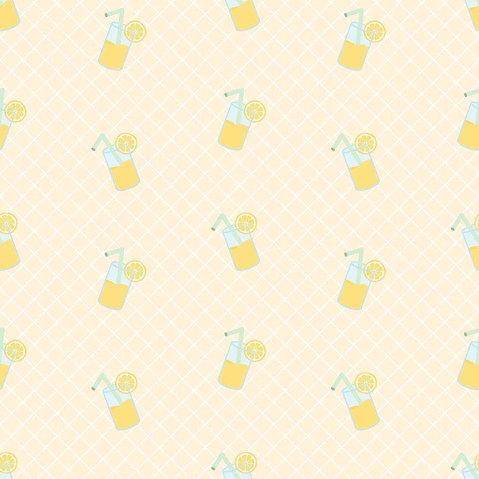 fris zomerlimonade naadloos patroon vector