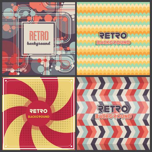 Oude retro vintage stijl achtergrond ontwerpsjabloon vector