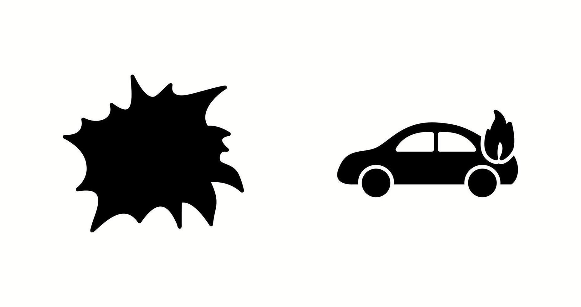 unieke twee vector iconen set