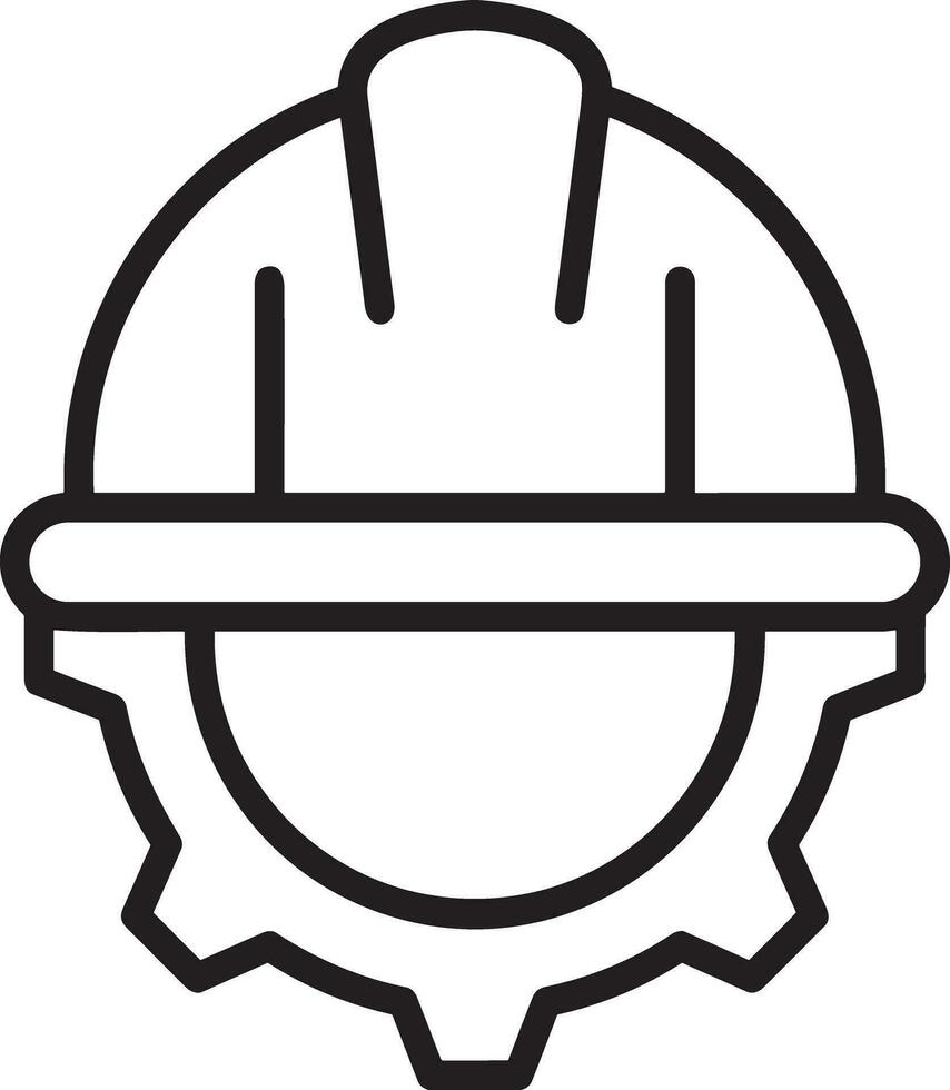 veiligheid helm icoon symbool beeld vector. illustratie van de hoofd beschermer industrieel ingenieur arbeider ontwerp beeld vector