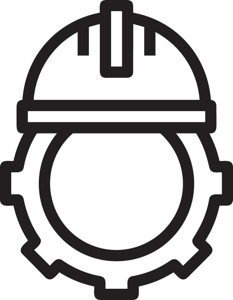 veiligheid helm icoon symbool beeld vector. illustratie van de hoofd beschermer industrieel ingenieur arbeider ontwerp beeld vector