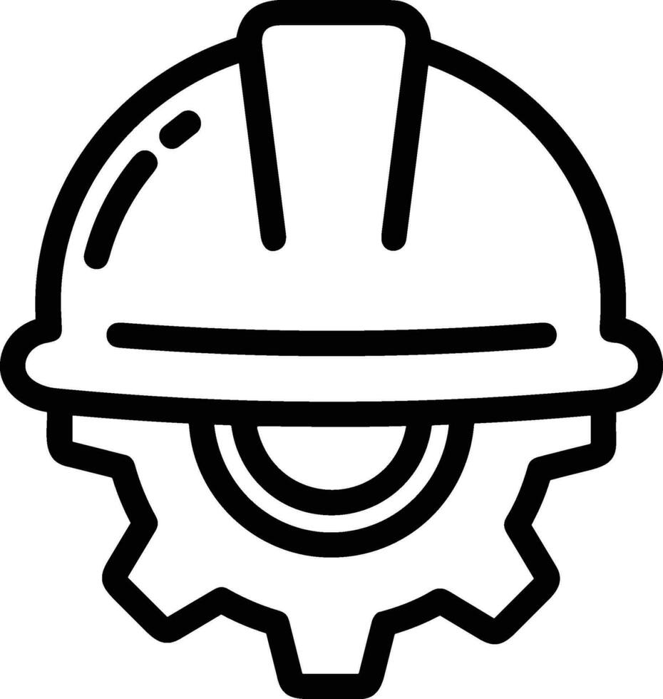 veiligheid helm icoon symbool beeld vector. illustratie van de hoofd beschermer industrieel ingenieur arbeider ontwerp beeld vector