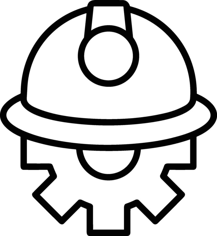 veiligheid helm icoon symbool beeld vector. illustratie van de hoofd beschermer industrieel ingenieur arbeider ontwerp beeld vector