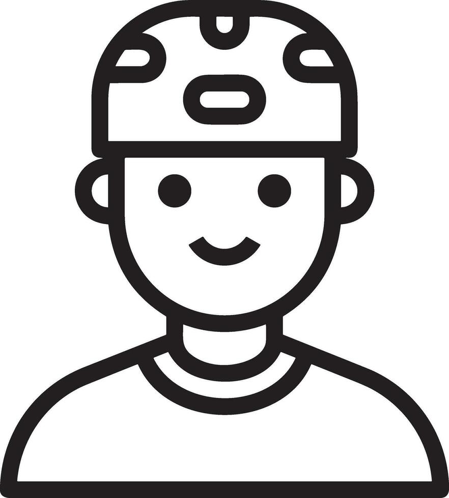 veiligheid helm icoon symbool beeld vector. illustratie van de hoofd beschermer industrieel ingenieur arbeider ontwerp beeld vector