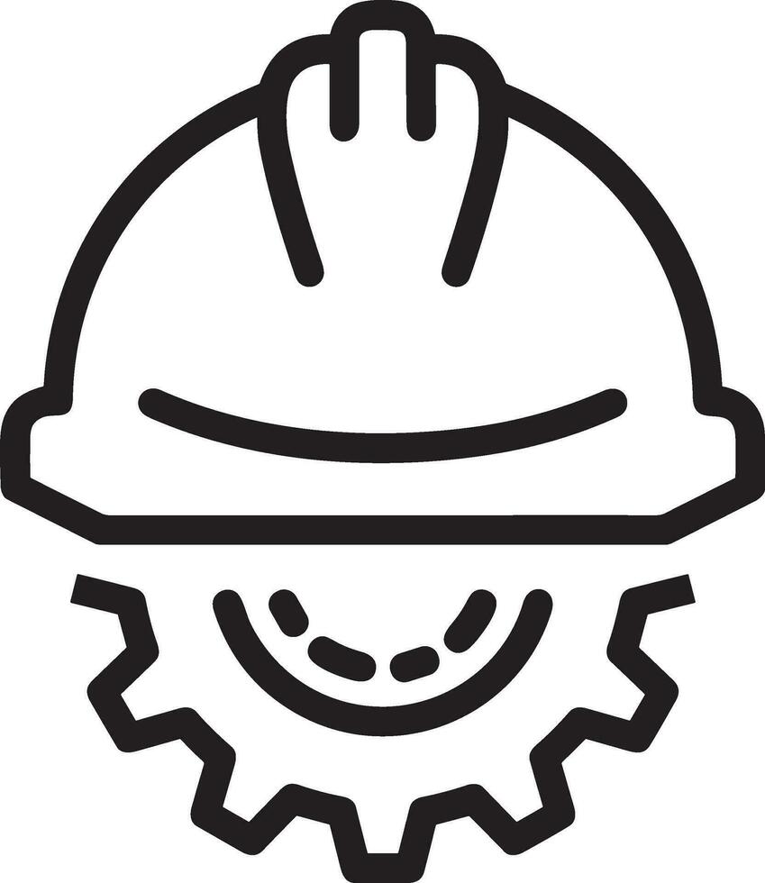 veiligheid helm icoon symbool beeld vector. illustratie van de hoofd beschermer industrieel ingenieur arbeider ontwerp beeld vector