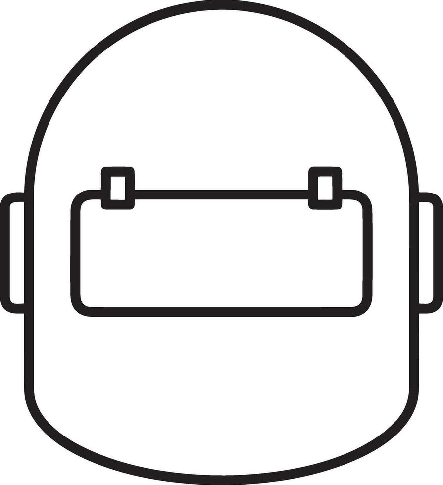 veiligheid helm icoon symbool beeld vector. illustratie van de hoofd beschermer industrieel ingenieur arbeider ontwerp beeld vector