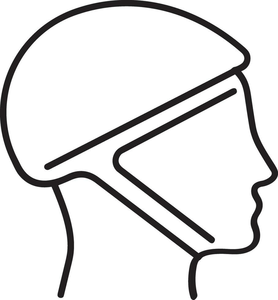 veiligheid helm icoon symbool beeld vector. illustratie van de hoofd beschermer industrieel ingenieur arbeider ontwerp beeld vector