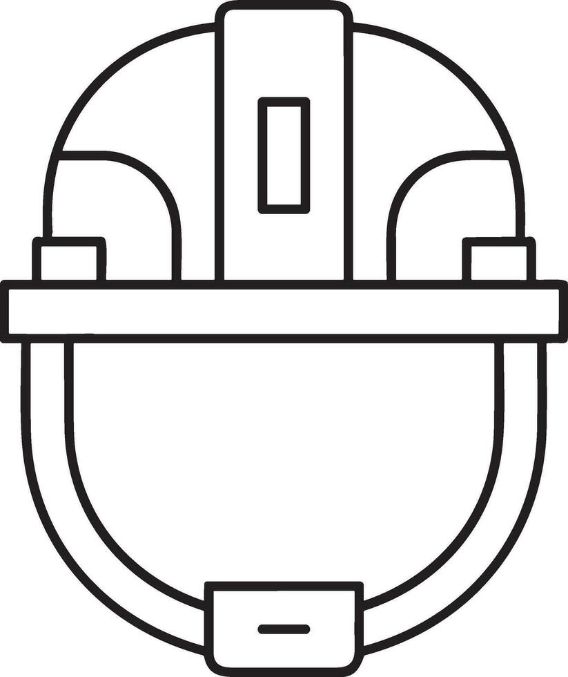 veiligheid helm icoon symbool beeld vector. illustratie van de hoofd beschermer industrieel ingenieur arbeider ontwerp beeld vector