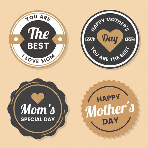 Mother Day Vector label voor banner