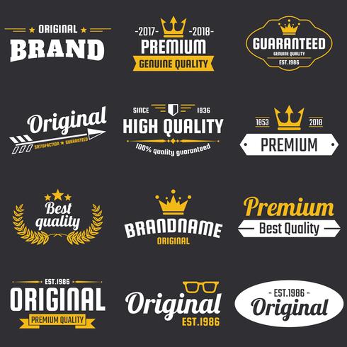 Vintage Retro Vector Logo voor banner