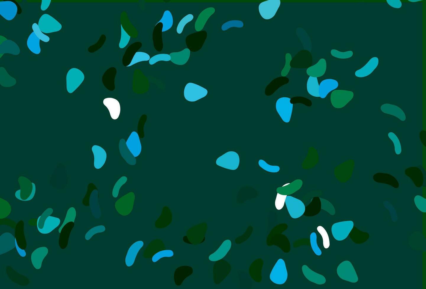 lichtblauwe, groene vectorachtergrond met abstracte vormen. vector