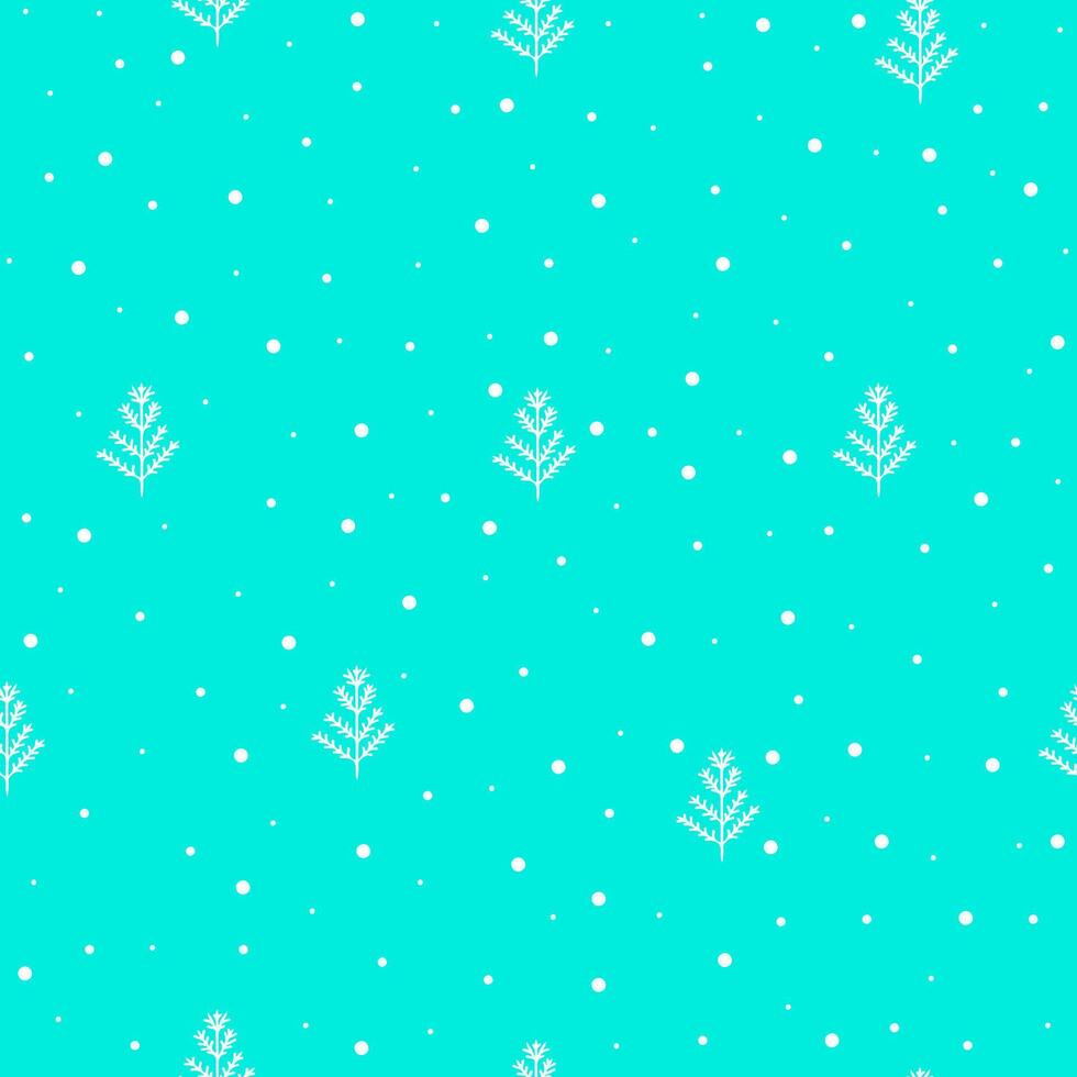 winter Woud Scandinavisch naadloos patroon.kerst boom en sneeuw gemakkelijk hand- getrokken illustratie voor vakantie inrichting, huis interieur, verpakking ontwerp, inpakken papier, nieuw jaar decor vector