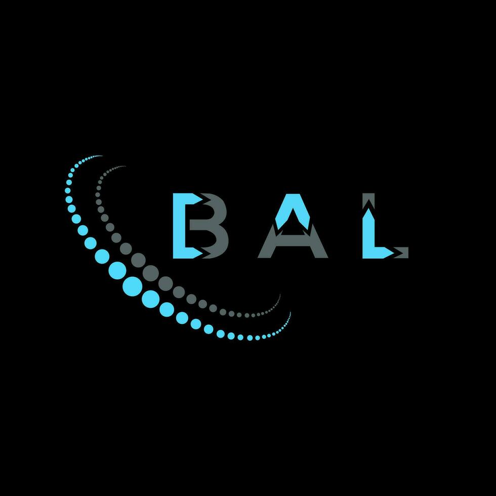 bal brief logo creatief ontwerp. bal uniek ontwerp. vector