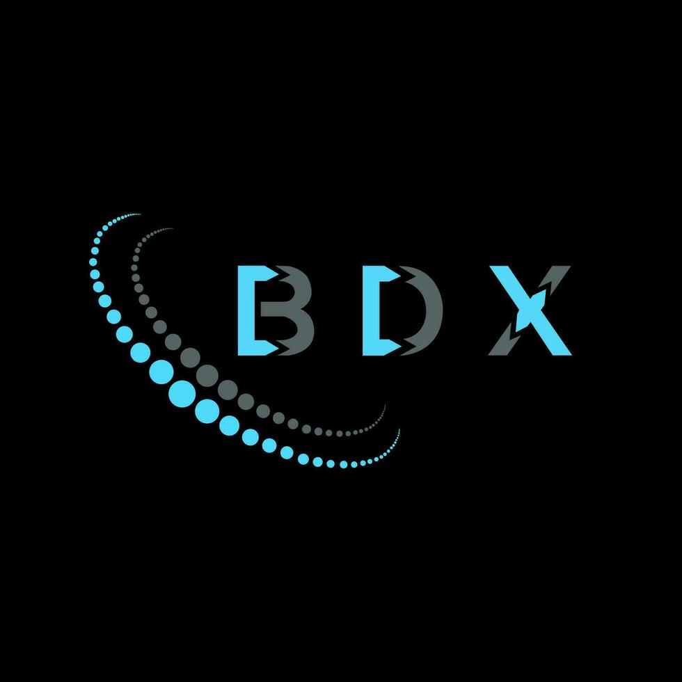 bdx brief logo creatief ontwerp. bdx uniek ontwerp. vector