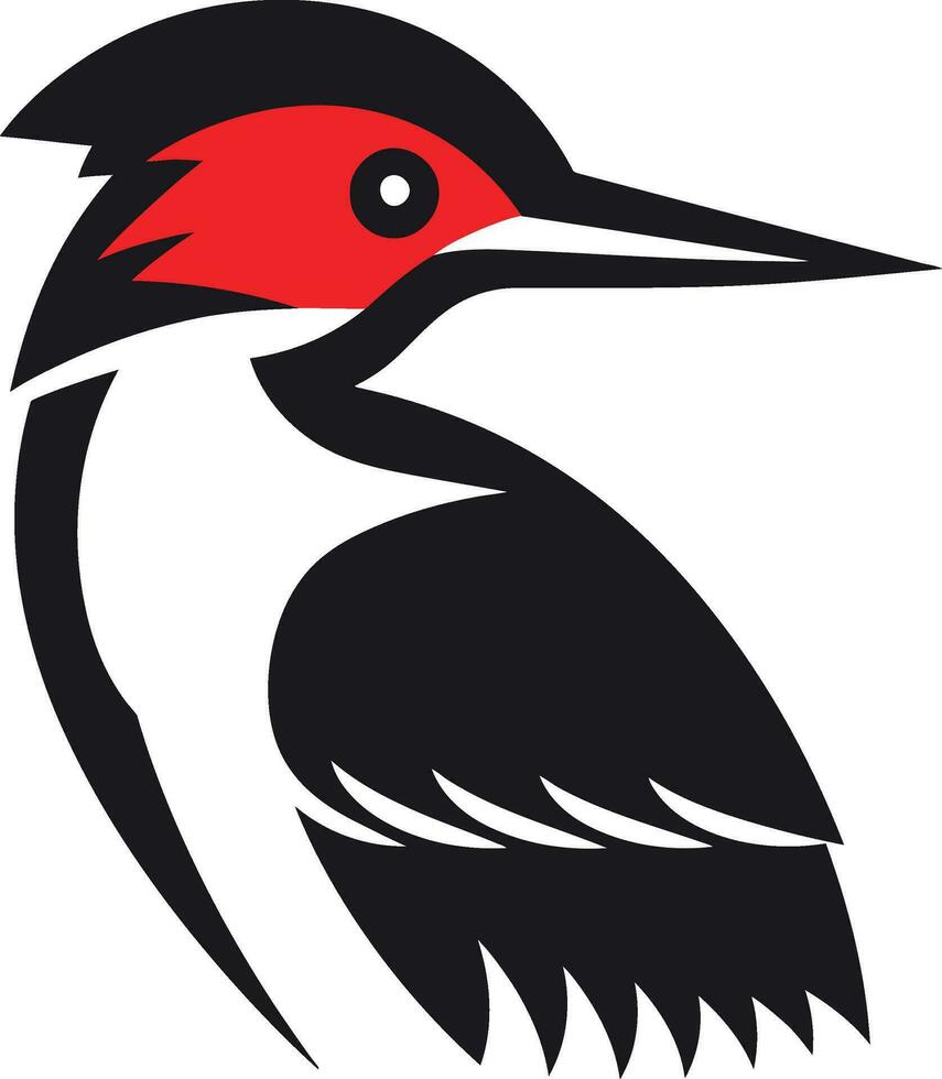 zwart specht vogel logo ontwerp abstract specht vogel logo ontwerp zwart abstract vector